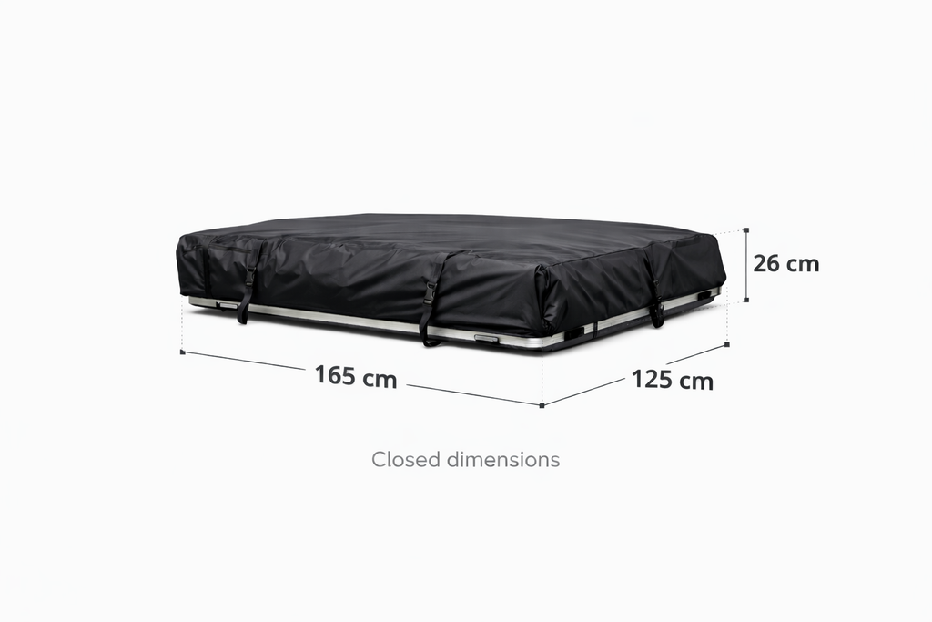 ROOFHEAVEN Daktent Deluxe 1.6 zwart