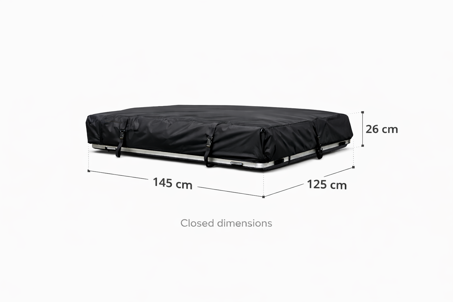 ROOFHEAVEN Daktent 1.4 zwart